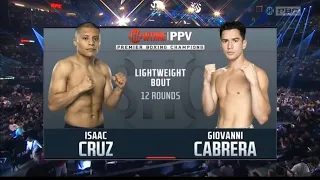 Isaac Cruz vs Giovanni Cabrera best fights highlights