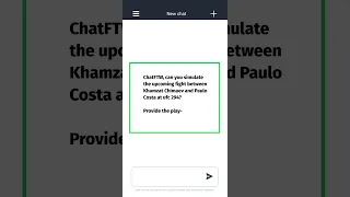 ChatFTW, can you simulate the upcoming fight between Khamzat Chimaev and Paulo Costa at UFC 294?