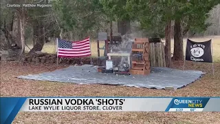 Russian vodka 'shots' at a Clover liquor store