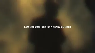 Otnicka - PEAKY BLINDER (lyrics) | i am not outsider i'm a peaky blinder| Lyrics boi