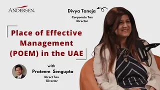 Place of Effective Management POEM in the UAE