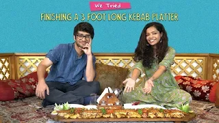 We Tried Finishing A 3 Foot Long Kebab Platter | Ok Tested