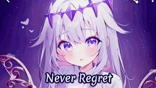 Nightcore - Never Regret (lyrics)