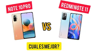 Xiaomi redmi note 10pro vs xiaomi redmi note 11  [ batalla completa ]