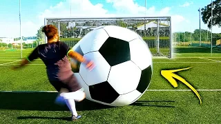 CROSSBAR CHALLENGE WITH A BIG BALL