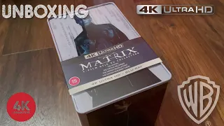 The Matrix 4 film Deja Vu 4k UltraHD Blu-ray steelbook limited edition tin box unboxing from @zavvi