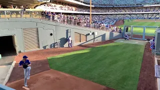 Noah Syndergaard warming up @ Dodger Stadium