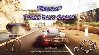 Need For Speed Rivals: Break- Three Days Grace Ferrari 458 Music Video