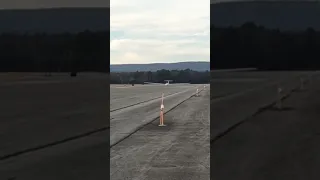 My first glider solo flight landing.