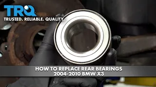 How to Replace Rear Wheel Bearing 2004-2010 BMW X3