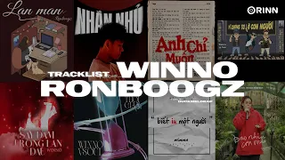 Ronboogz ft Winno - Lan Man, Nhắn Nhủ, Say Đắm Trong Lần Đầu - Tracklist RAP MELODIC TOP HIT 2024 P1