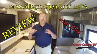 2022 Allegro Open Road 34PA Review with Mike | Mount Comfort RV