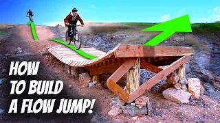How I Built a CREAMY Wooden Jump for Mountain Biking!