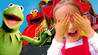 Peek A Boo Song | Rosa Learns Positional Words at the Playground (feat. Sesame Street friends)