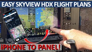 Skyview HDX + ForeFlight Flight Plans | From iPhone to iPad and Skyview