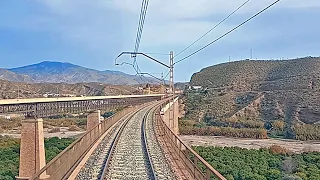 Entre Almería  y Linares-Baeza.  1ª parte:  tramo de Almería a Guadix