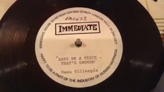 Unreleased + Unknown 1967/8 UK Immediate Music Demo Acetate by Dana Gillespie, Psych / Acid Folk !!!