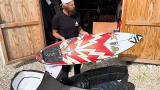 Britt Unpacks His CI Board Bag After Returning from Margaret River