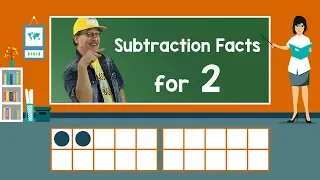 Practice Our Subtraction Facts for 2 | Subtraction Song | Math Song for Kids | Jack Hartmann