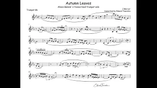 Kosma - Autumn leaves - Alison Balsom transcribed trumpet solo