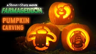 Shaun, Bitzer & Lu-La Halloween Pumpkin Carving 🎃 Shaun the Sheep Movie: Farmageddon