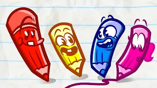 Listen to ASMR With Pencilmate! 🎧 | Animated Cartoons Characters | Pencilmation