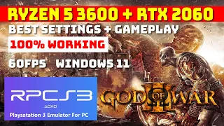 GOD OF WAR 3 RPCS3 Best Settings 2023 | Ryzen 5 3600 + RTX 2060 | 60FPS | Full Playable | Latest