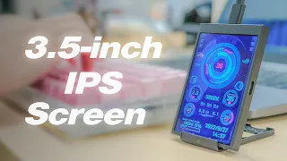 This 3.5-inch IPS screen lights up your work!