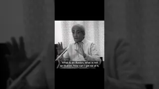 Letting illusion flower | Krishnamurti #shorts