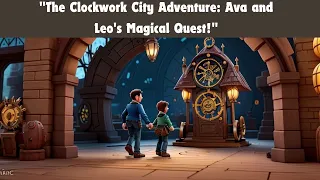 "The Clockwork City Adventure: Ava and Leo's Magical Quest!"- albatross village-kids cartoon