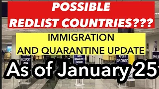 PHILIPPINES TRAVEL UPDATE | IMMIGRATION AND QUARANTINE PROTOCOLS AS OF JANUARY 25