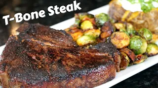 How To Cook a T-Bone Steak | Steak Dinner Recipe with ChefsTemp Thermometer #MrMakeItHappen