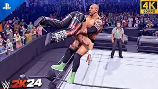 WWE 2K24 - Batista VS Shawn Michaels - WrestleMania Match | 4K PS5