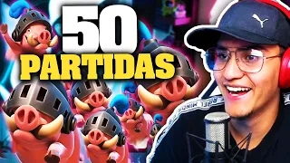 YoSoyRick JUEGA 50 PARTIDAS CON NUEVO MAZO PARA PERFECCIONARLO... ESTO PASÓ!! 😱⛔💪CLASH ROYALE