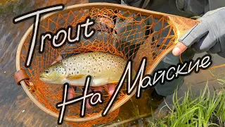 Форель на спиннинг в мае. Нашел речку с форелью в количестве. Trout seasons. Короткометражка в  4k.