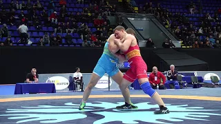 1 4 Final GR  97 kg UKR ANDRII DEHTIAROV UKR YEVHENII SAVETA