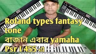 How to editing Roland types fantasy tone in Yamaha PSR I 455.