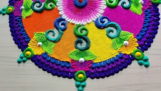 #1227 Satisfying rangoli video || satisfying video || Sand art