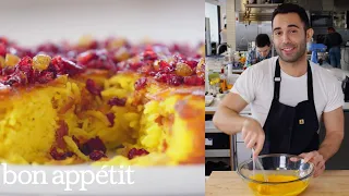 Andy Makes the Crispiest Saffron Rice Cake | From the Test Kitchen | Bon Appétit