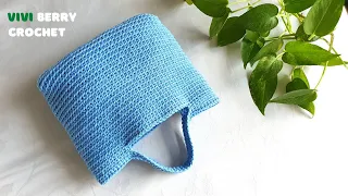 🧶 Easy DIY Crochet Mini Tote Bag Super Cute | How to Crochet a Bag | ViVi Berry Crochet🌸