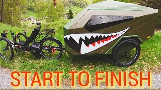 We built a offroad camper for my bicycle, timelaps