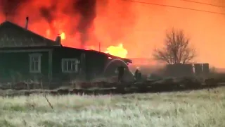 Пожар в селе Успенка Тюменской области