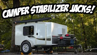 How to Use Camper Trailer Stabilizer Jacks-Runaway Camper-Teardrop-Micro Camper-Offroad Camper