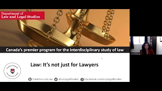 CU at Home Webinar Series: Department of Law and Legal Studies