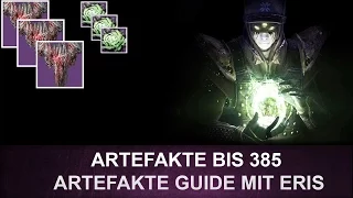 Destiny Artefakt bis 385 / Artefakt Guide mit Eris Morn