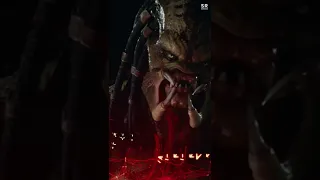 Upgraded Predator Spitting On Police Car scene