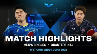 Lim Jonghoon vs Jang Woojin | MS QF | WTT Contender Doha 2023