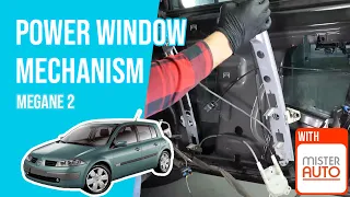 How to replace the power window mechanism Megane mk2 🚗