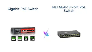 8-Port Gigabit PoE Switch Showdown: STEAMEMO vs NETGEAR