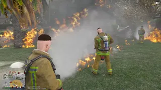 Gta 5 LSFDFR Los Santos First Responder Fire Responding To Brush Fire - Fire Callouts #lspdfr #gta5